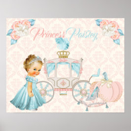Sprookjeskoets Prinses Persoonlijke Kinderkamer Poster