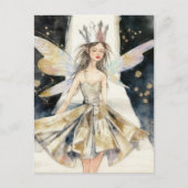 Sprookjeskoningin in de modeshow briefkaart (Voorkant)