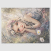  Sprookjeskunst met Bloemenkroon en Daisies Tissuepapier (Voorkant)