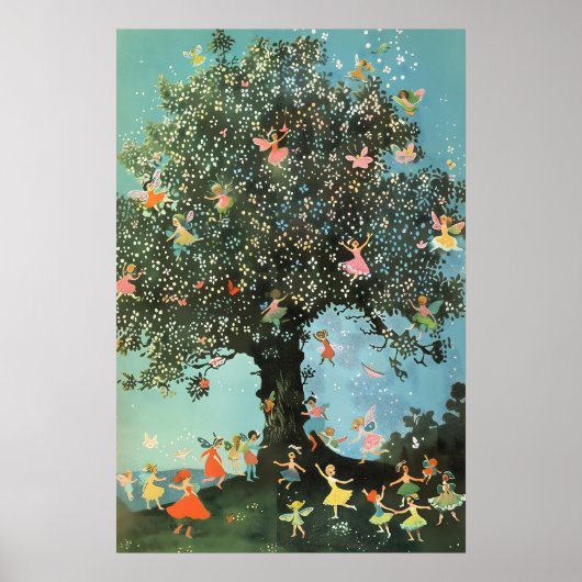Sprookjeskunstprint Betoverde Bosdans Poster (Voorkant)