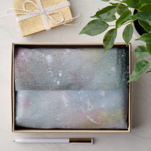 Sprookjeslamp met waterverf sneeuw kerstnacht tissuepapier (Geschenk)