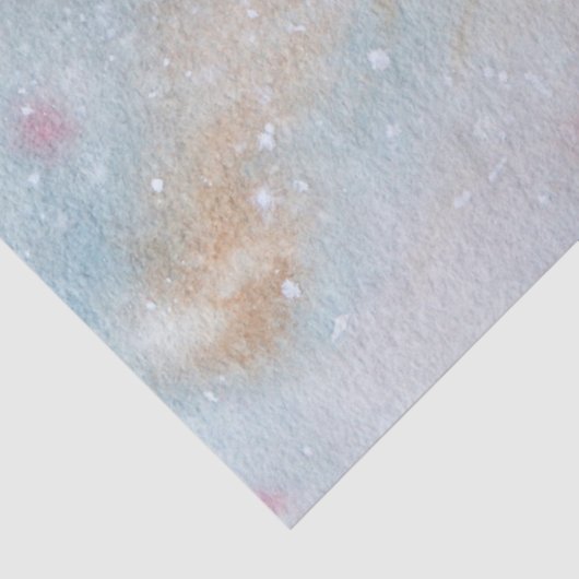 Sprookjeslamp met waterverf sneeuw kerstnacht tissuepapier (Detail)