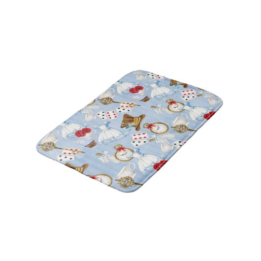 Sprookjesland Alice Pattern Badmat (Gekanteld)