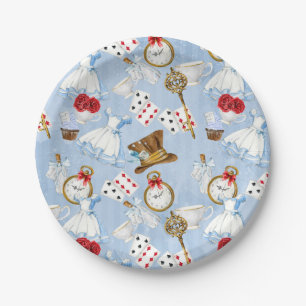 Sprookjesland Alice Pattern Papieren Bordje