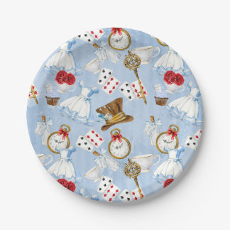 Sprookjesland Alice Pattern Papieren Bordje