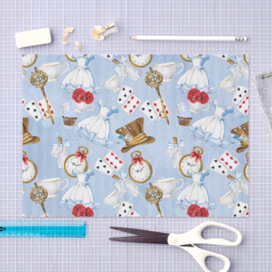 Sprookjesland Alice Pattern Tissuepapier (Craft)