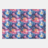 Sprookjesland Landschap Blauw Roze Inpakpapier Vel (Voorkant 3)