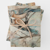 Sprookjesland Lente Bos Vogels No1 Inpakpapier Vel (In situ)