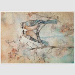 Sprookjesland Lente Bos Vogels No1 Tissuepapier