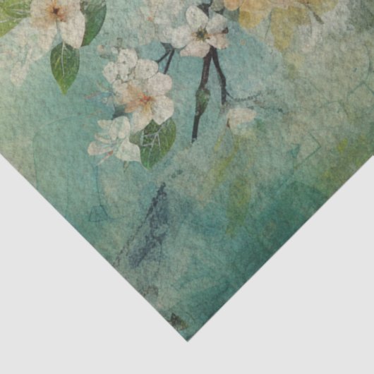 Sprookjesland Lente Bos Vogels No2 Tissuepapier (Detail)