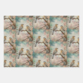 Sprookjesland Lente Bos Vogels No3 Inpakpapier Vel (Voorkant 3)