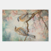 Sprookjesland Lente Bos Vogels No3 Inpakpapier Vel (Voorkant)