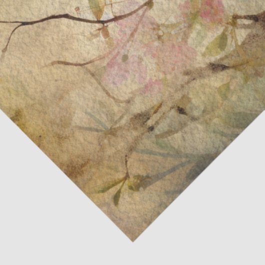 Sprookjesland Lente Bos Vogels No5 Tissuepapier (Detail)