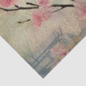 Sprookjesland Lentebos Blauwgroen vogelsoorten Tissuepapier (Detail)