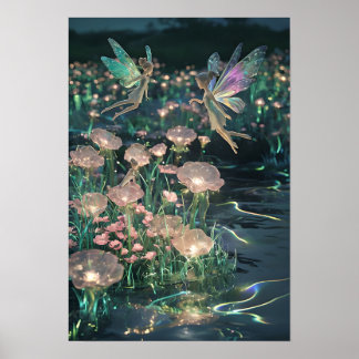 Sprookjesland Muur Kunst Betoverde Feeën Poster