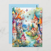 Sprookjesland tover kasteel briefkaart (Voorkant / Achterkant)