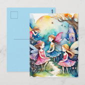 Sprookjesland toverfeeën briefkaart (Voorkant / Achterkant)