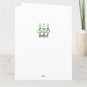 Sprookjeslezer zittend op paddestoelkunst kaart (Achterkant)