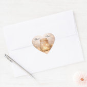 Sprookjeslicht Metselwerk Hart Sticker (Envelop)
