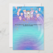 Sprookjesmeisje magische verjaardagslichten vlinde kaart (Achterkant)