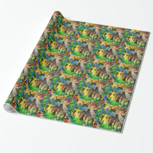 sprookjesmensen in het bos cadeaupapier