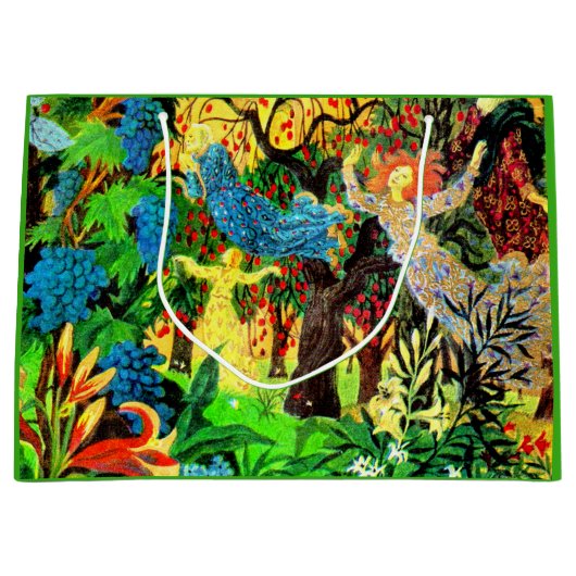 Sprookjesmensen in het bos groot cadeauzakje (Voorkant)