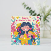 Sprookjesmoederdagkaart Feestdagenkaart (Staand voorkant)