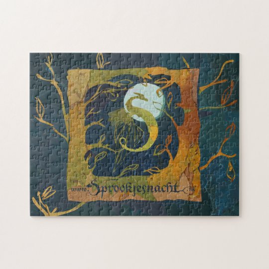 Sprookjesnacht puzzel kleur puzzel