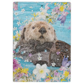 Sprookjesotter in de rivier van de bloemen klembord (Achterkant)