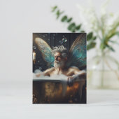 Sprookjesouder in het bubbelbad briefkaart (Staand voorkant)