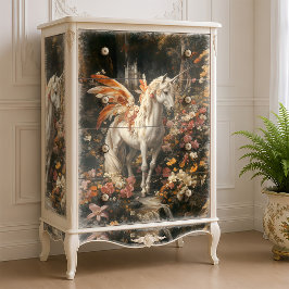 Sprookjespaard Oranje Bloemrijk Bos Upcyclen Tissuepapier