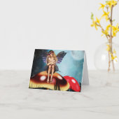 Sprookjespaddestoelen Kaart (Gele Bloem)