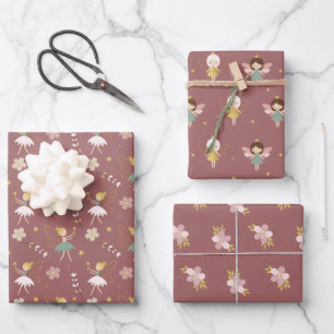 Sprookjespapier, Pixies-cadeaupapier Inpakpapier Vel