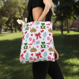 Sprookjespatroon Crossbody Tote Bag