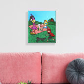 Sprookjespicknick Canvas Afdruk (Insitu (Woonkamer))