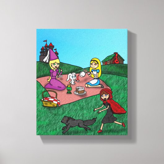 Sprookjespicknick Canvas Afdruk (Voorkant)