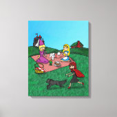 Sprookjespicknick Canvas Afdruk (Voorkant)