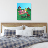 Sprookjespicknick Canvas Afdruk (Insitu (Slaapkamer))