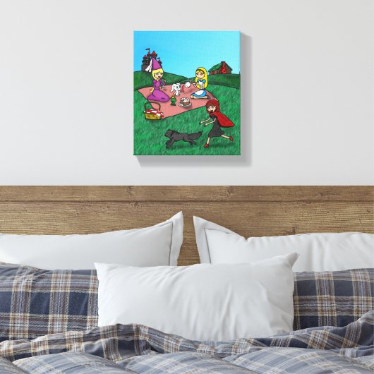 Sprookjespicknick Canvas Afdruk (Insitu (Slaapkamer))