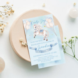 Sprookjespony Ballonnen 1e Verjaardagsfeestje Jong Kaart