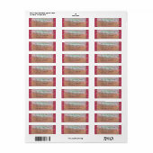 Sprookjespost 3/4" x 2 1/4" etiket (Full Sheet)