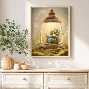Sprookjesposter voor kinderen: Fantasievol bos Poster