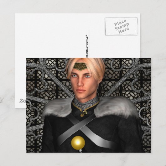 Sprookjesprins Briefkaart (Voorkant / Achterkant)