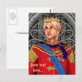 Sprookjesprins Briefkaart (Voorkant / Achterkant)