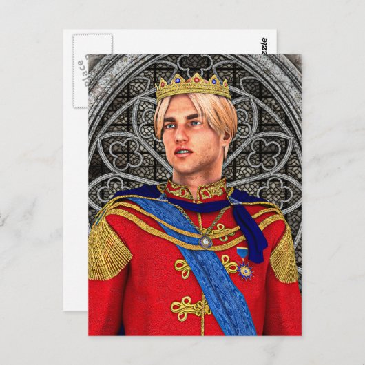 Sprookjesprins Briefkaart (Voorkant / Achterkant)