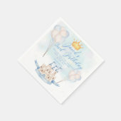 Sprookjesprins Kasteel Kroon feestje 3d Verjaardag Servet (Hoek)