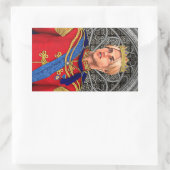 Sprookjesprins Rechthoekige Sticker (Tas)