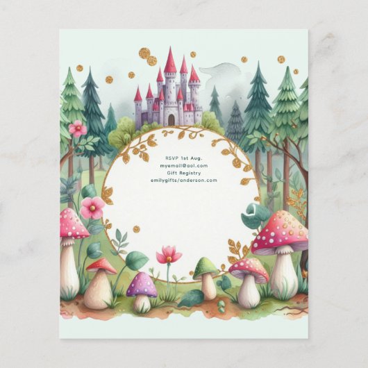 Sprookjesprinses 1e Verjaardag Fairycore Sprookje (Achterkant)