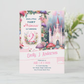 Sprookjesprinses 2e verjaardag Sprookje Fairycore Kaart (Staand voorkant)