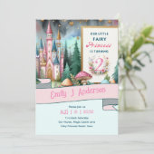 Sprookjesprinses 2e verjaardag TWEE Roze Fairycore Kaart (Staand voorkant)